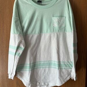 Rue21 Mint & White 'Hakuna Matata' Colorblock Long-Sleeve Top